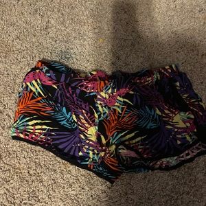 Flower print hawaiian pajama shorts!